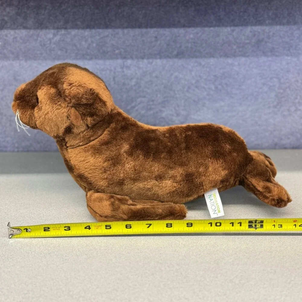 Aurora World Destination Nation Plush Seal Brown Soft Cuddly Stuffed Animal 2019